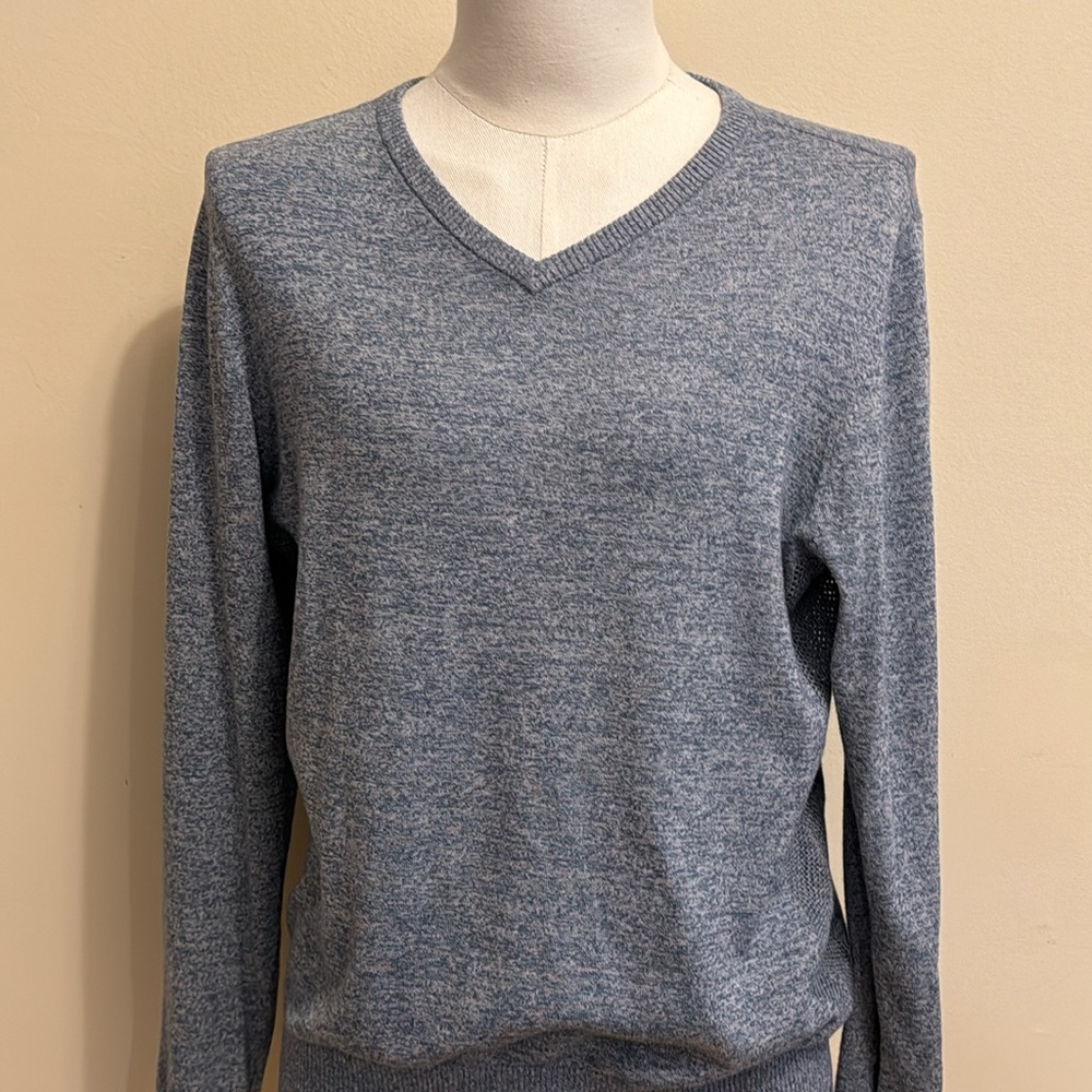 AG Green Label Small Cotton/Cashmere Light Blue Sweater
